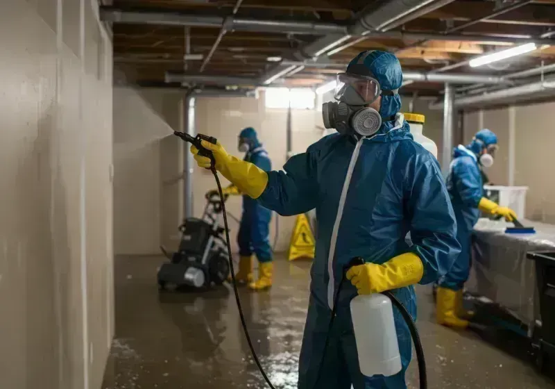 Basement Sanitization and Antimicrobial Treatment process in Greenwood Village, CO