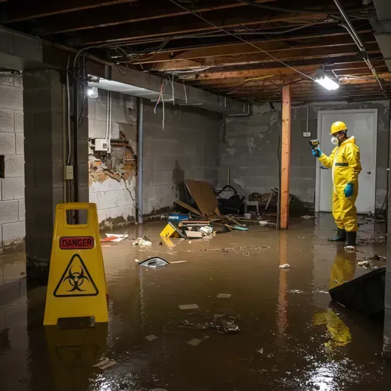 Flooded Basement Electrical Hazard in Greenwood Village, CO Property