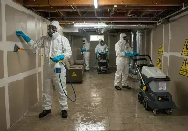 Basement Moisture Removal and Structural Drying process in Greenwood Village, CO